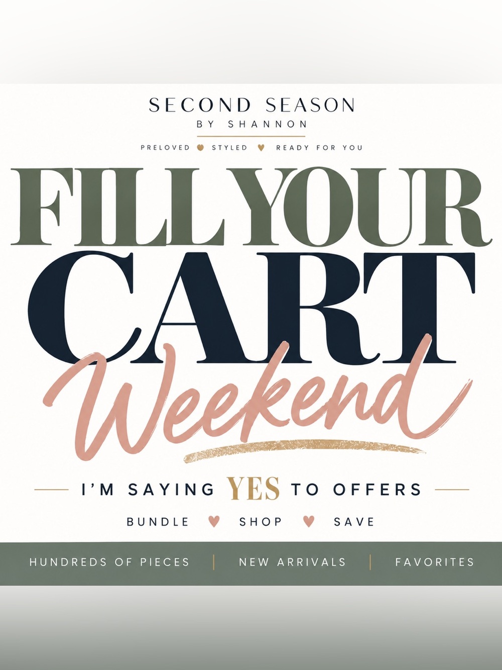 🛒 FILL YOUR CART WEEKEND! 🛒